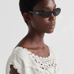 Prada | Accessories | Prada Black Symbole Cateye Sunglasses  display picture 1